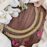 Vriksham Exclusive Gold Look Alike Bridal Anklets-Pastel Green Pearls-G17811